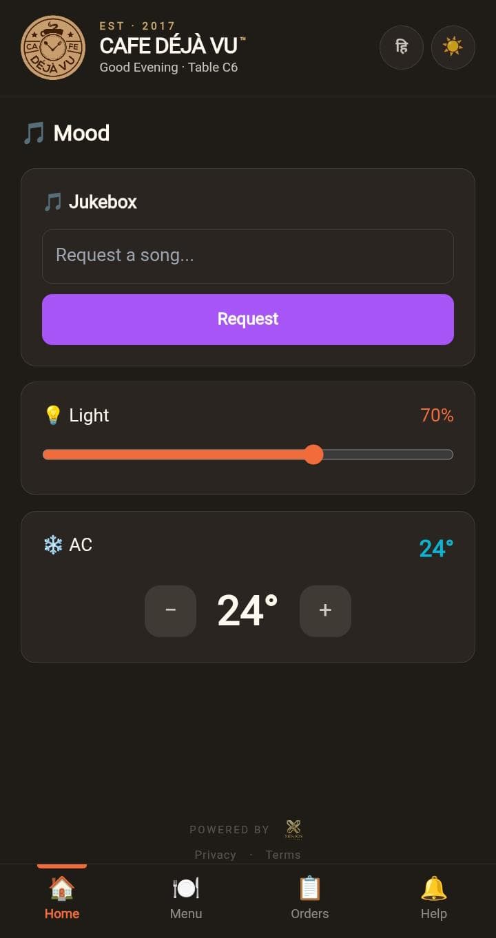 Song, AC and light requests